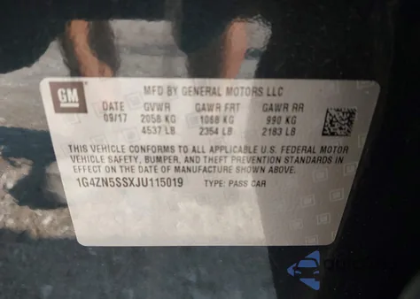 2018 Buick Lacrosse Preferred from USA, damaged, VIN 1G4ZN5SSXJU115019